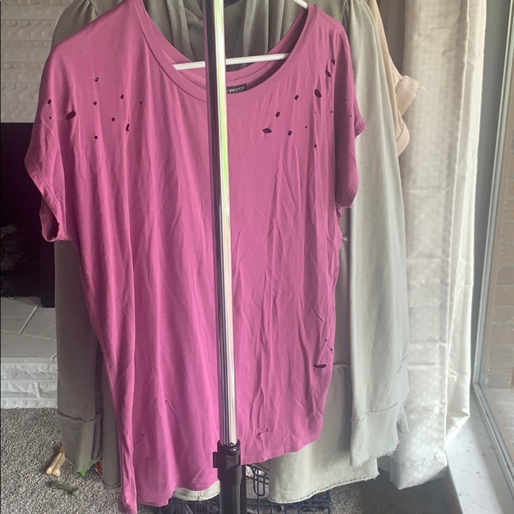 Distressed Top from Express